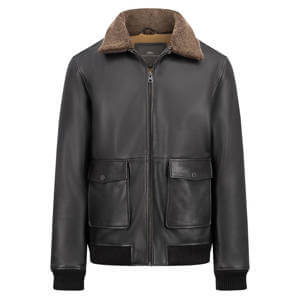 Fynch Hatton Nappa Aviator Blouson Jacket